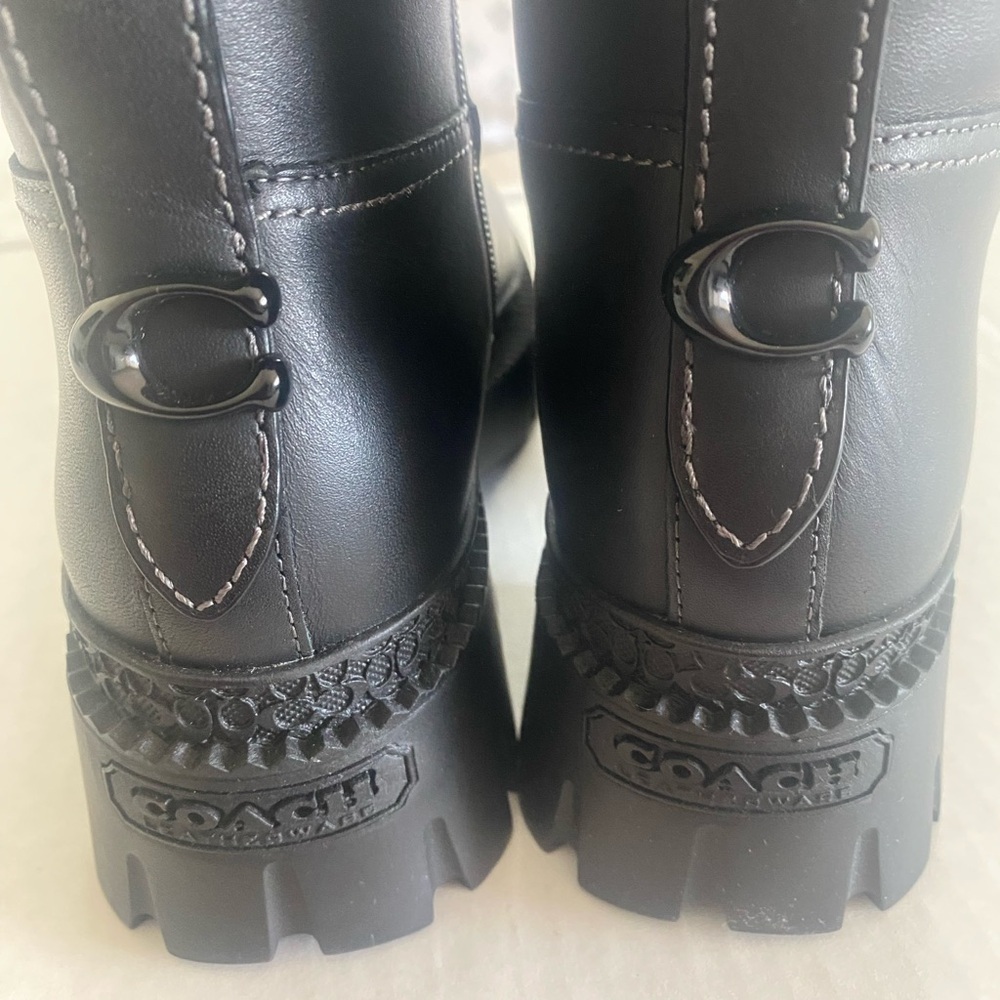 Coach C Logo Lug Sole Knee-High Boots – Size 6B / EU 36.5 – NWT - Picture 3 of 13